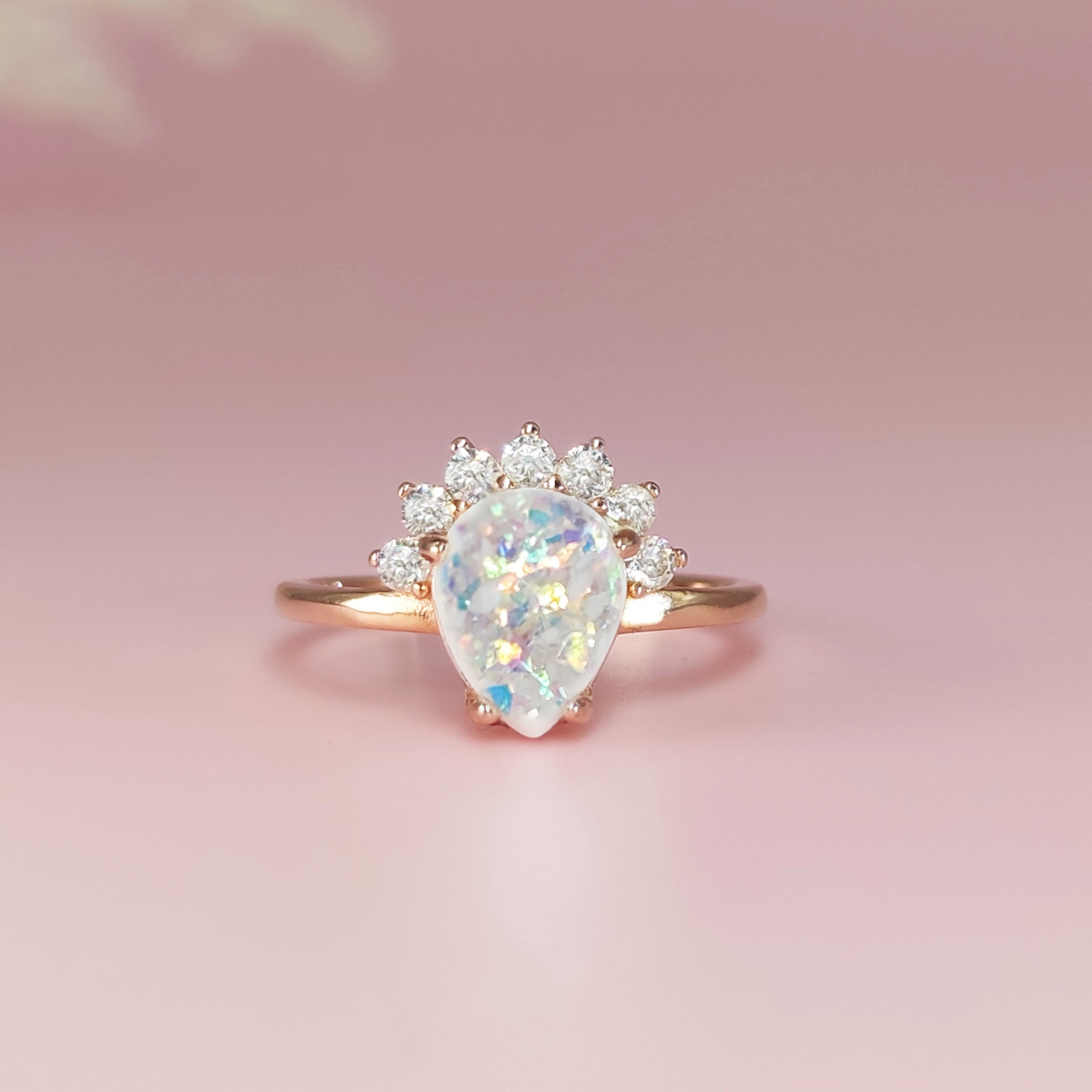 Sterling Silver Teardrop Ashes Ring DIY Kit - Handmade Memorial Jewelry for Loved Ones - Perfect for Cremation Keepsakes, Remembrance Gifts & Personalized Memorial Jewelry