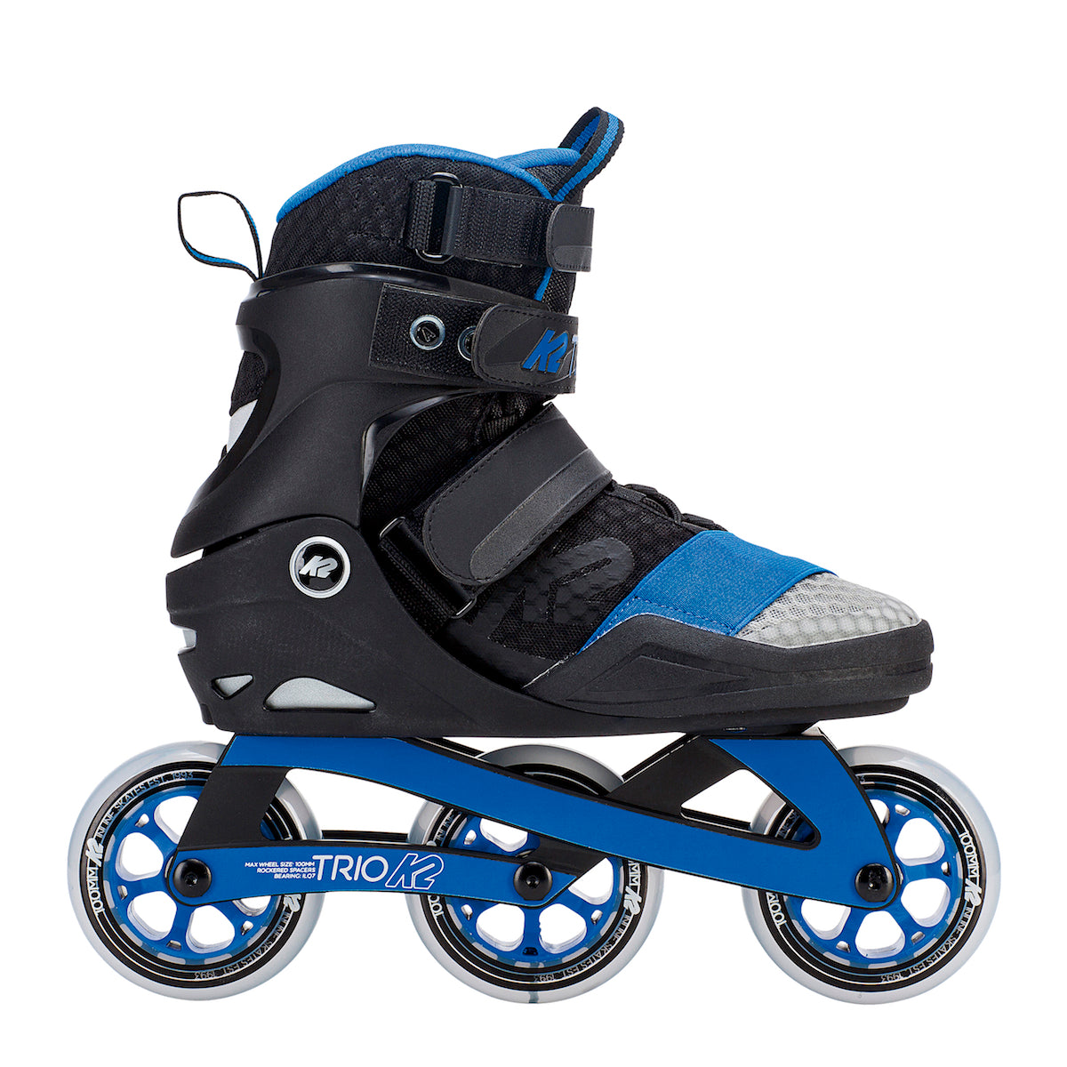 K2 Trio 100 Inline Skates for Men & Women - High-Performance Rollerblades for Fitness, Recreation & Urban Skating - Perfect for Outdoor Exercise & Commuting