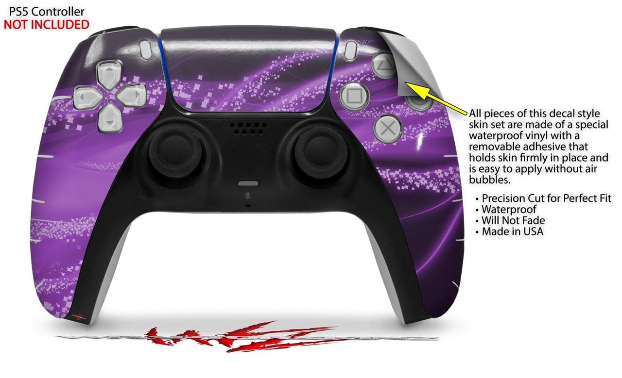 PS5 DualSense Skin Wrap - Mystic Vortex Purple for Gaming Protection