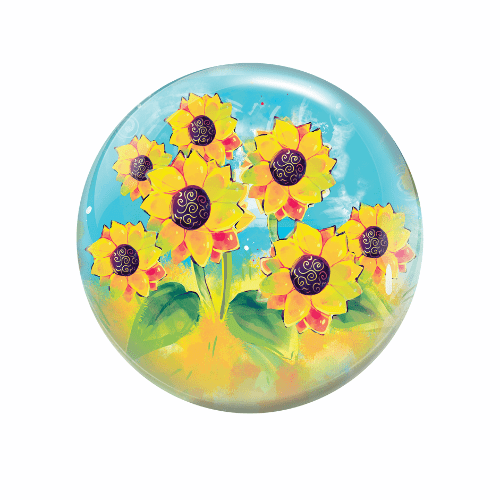 Brunswick Sunflower Viz-A-Ball Bowling Ball - 15 lbs | Striking Performance for League & Tournament Play | Perfect for Beginners & Advanced Bowlers