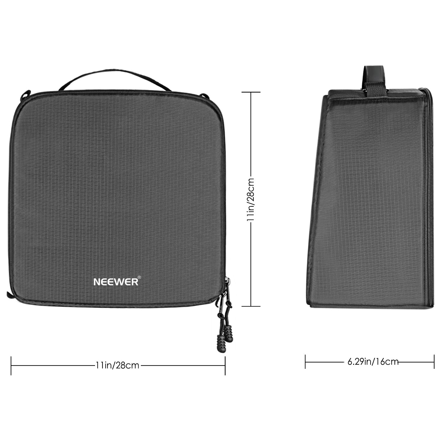 NEEWER 11.02×6.29×11.02 Inch Professional Camera Carrying Case - Waterproof DSLR Bag for Canon Nikon Sony Cameras & Lenses - Perfect for Travel, Photography & Outdoor Shooting
