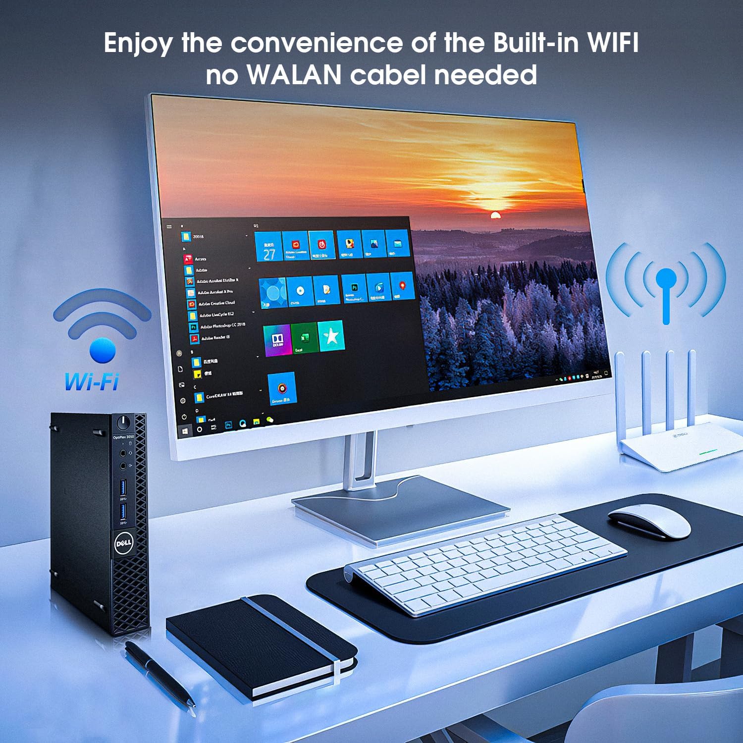 Dell OptiPlex Desktop Computer - Intel Core i5 Processor up to 3.3GHz, 8GB RAM, 256GB SSD, Windows 10 Pro, HDMI, WiFi & Bluetooth - Perfect for Home Office, Business & Gaming