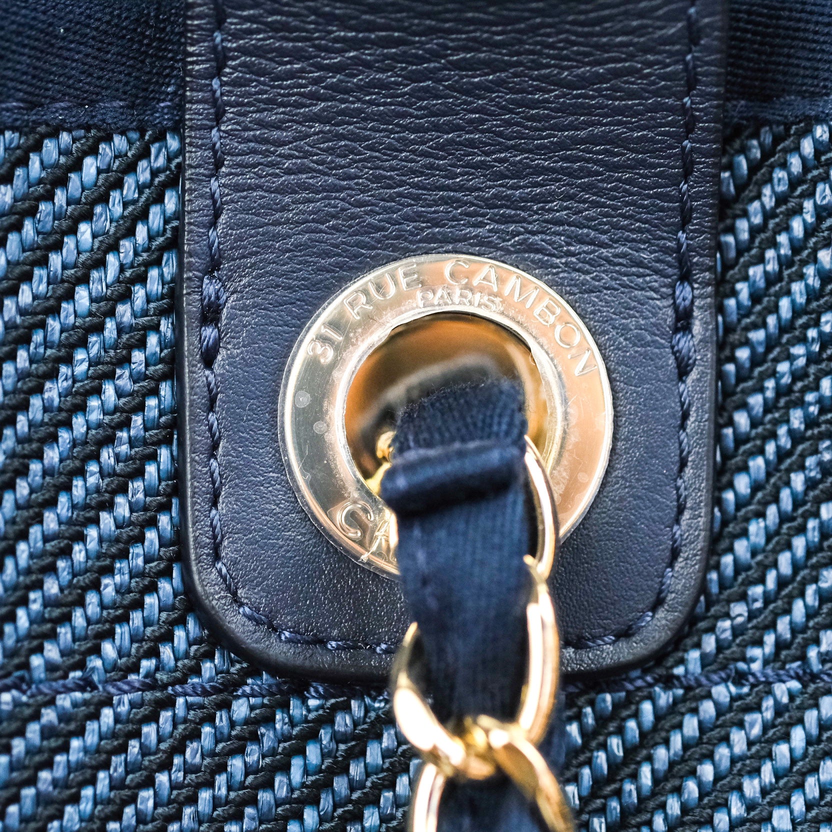 Chanel Canvas Large Deauville Tote Bag - Navy Blue 20A Collection - Luxury Designer Handbag for Women - Perfect for Travel, Work & Everyday Use