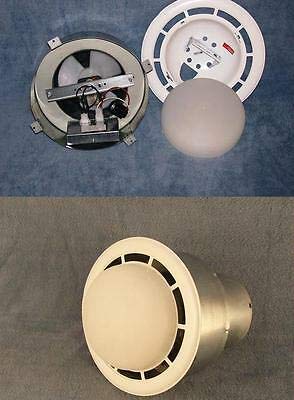 Ventline RV Roof Vent Fan with LED Light - 12V White Power Vent for Mobile Homes & Campers - Perfect for Air Circulation in Trailers, Motorhomes, and Tiny Houses
