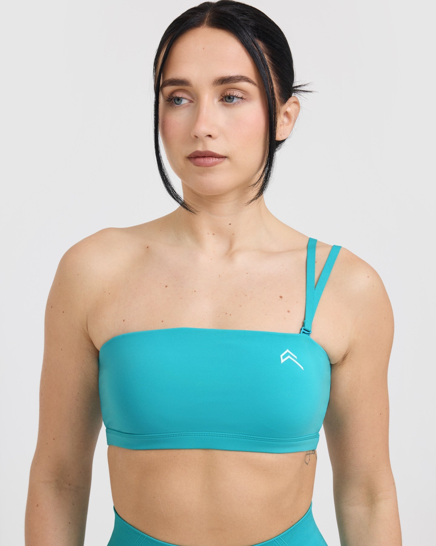 Aqua Blue Everyday Bandeau Bralette - Comfortable Seamless Wireless Bra for Women | Perfect for Yoga, Lounge & Layering Under Clothes