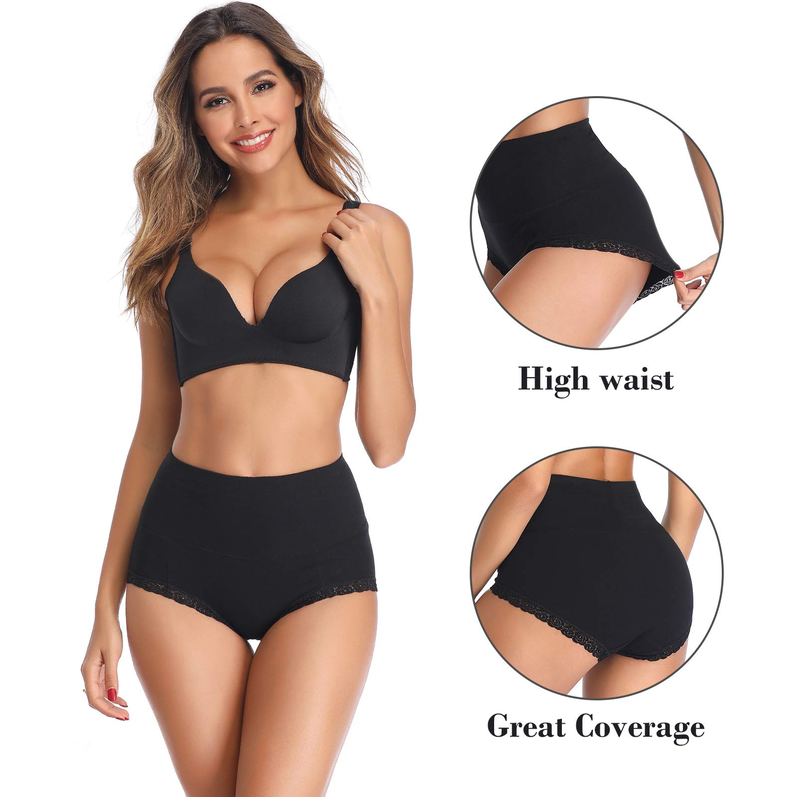 Women's Cotton Underwear - Soft Stretch Tummy Control Comfortable Boyshort Panties for Ladies | Perfect for Everyday Wear, Yoga & Sleep