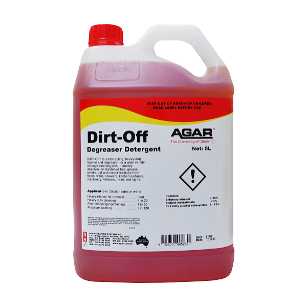 Agar Dirt Off Heavy Duty Degreaser - Powerful Cleaning Solution for Tough Grease & Stains | Ideal for Kitchens, Garages & Industrial Use