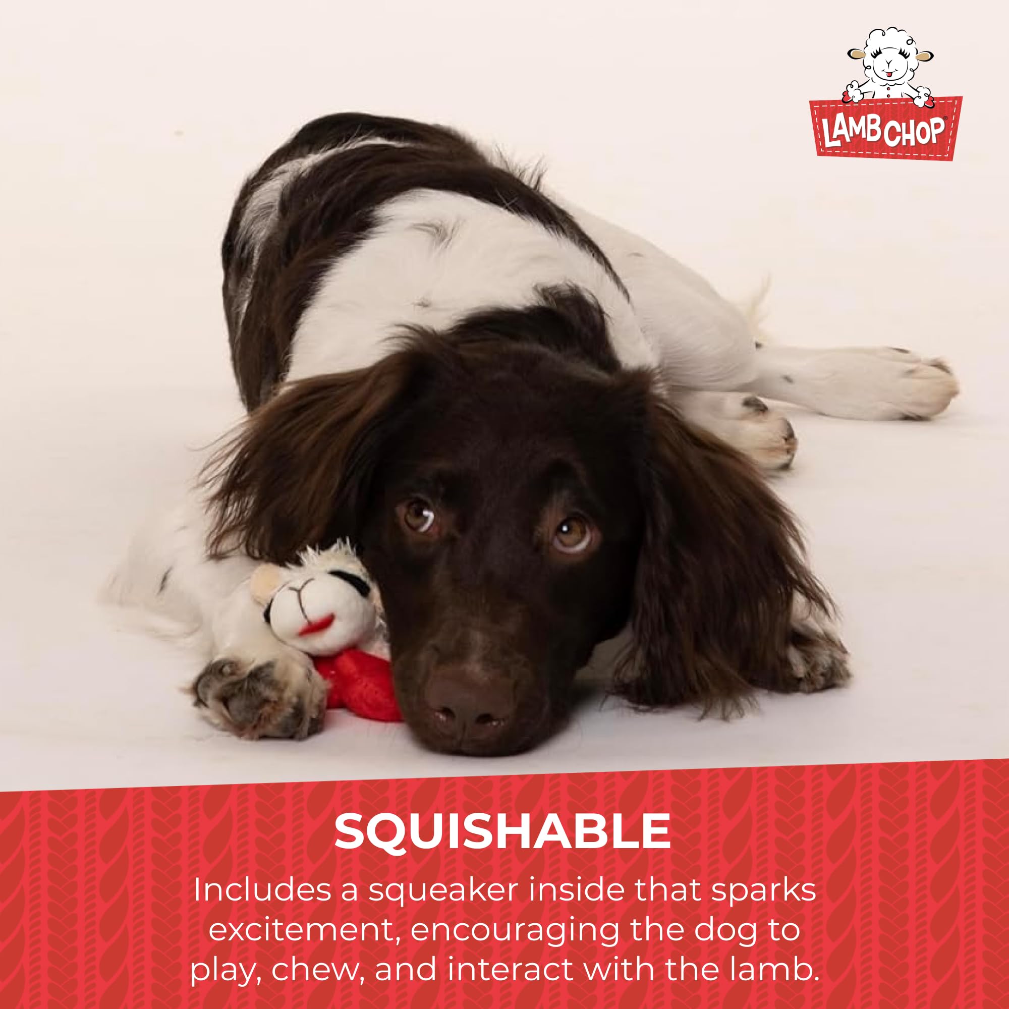 Multipet Lamb Chop Squeaky Dog Toy - 6