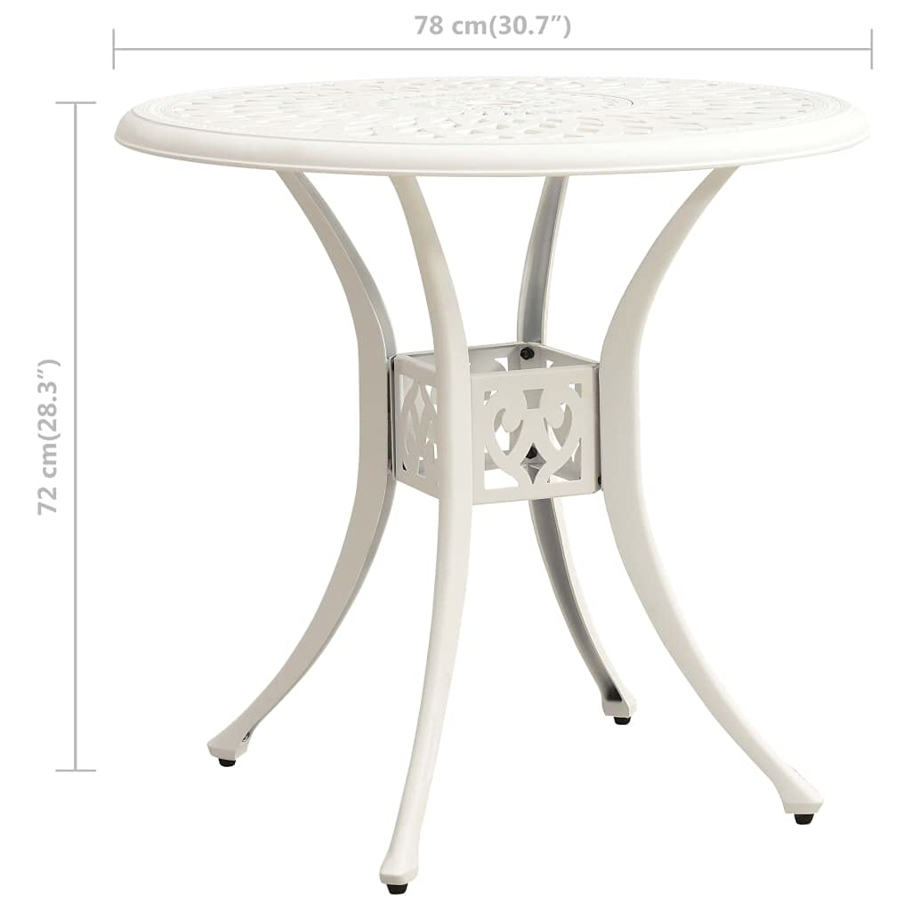 Round Patio Coffee Table with Umbrella Hole - 30.7
