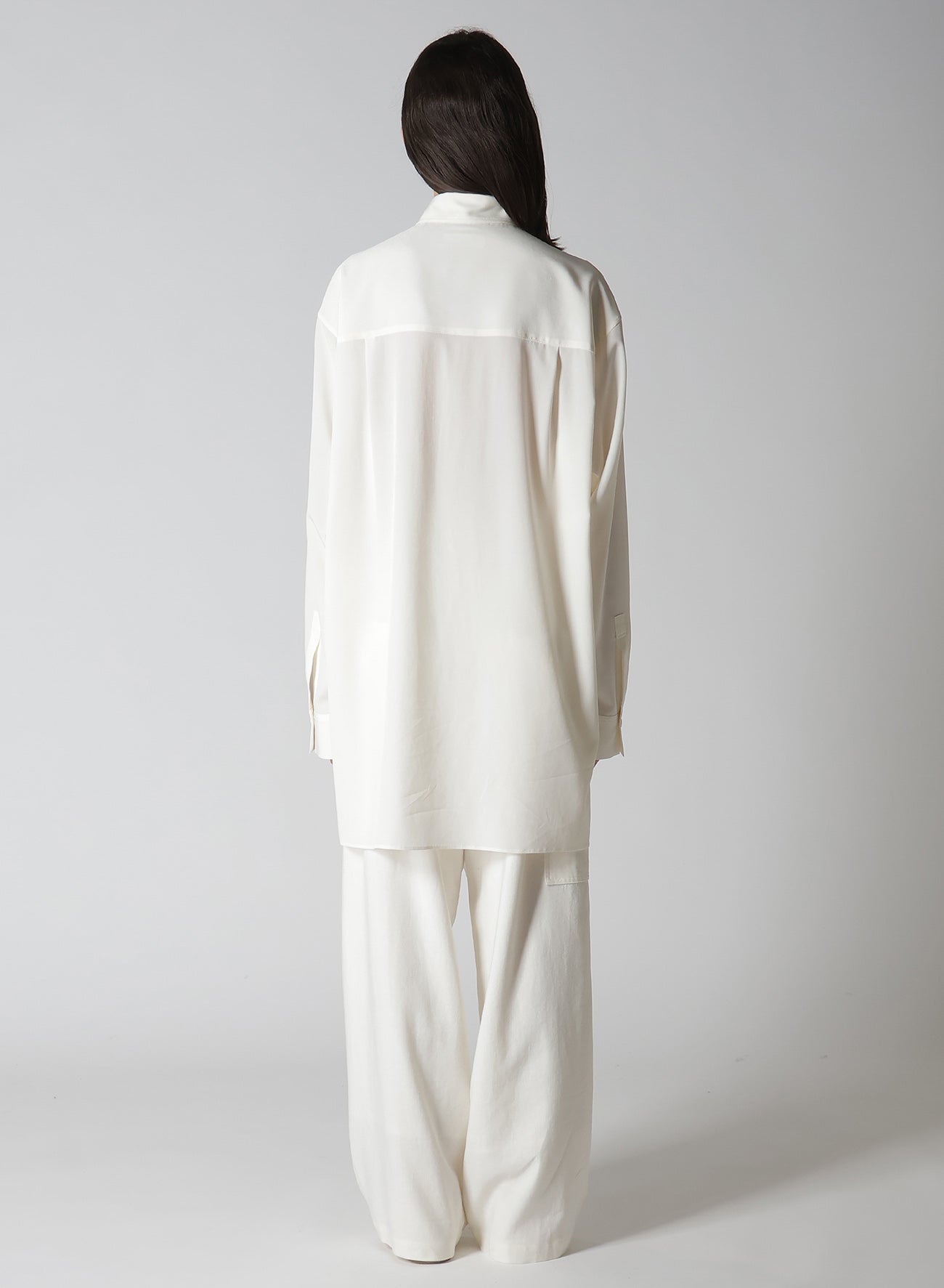 Elegant Crepe de Chine Blouse with Placket - Perfect for Office Wear & Casual Outfits