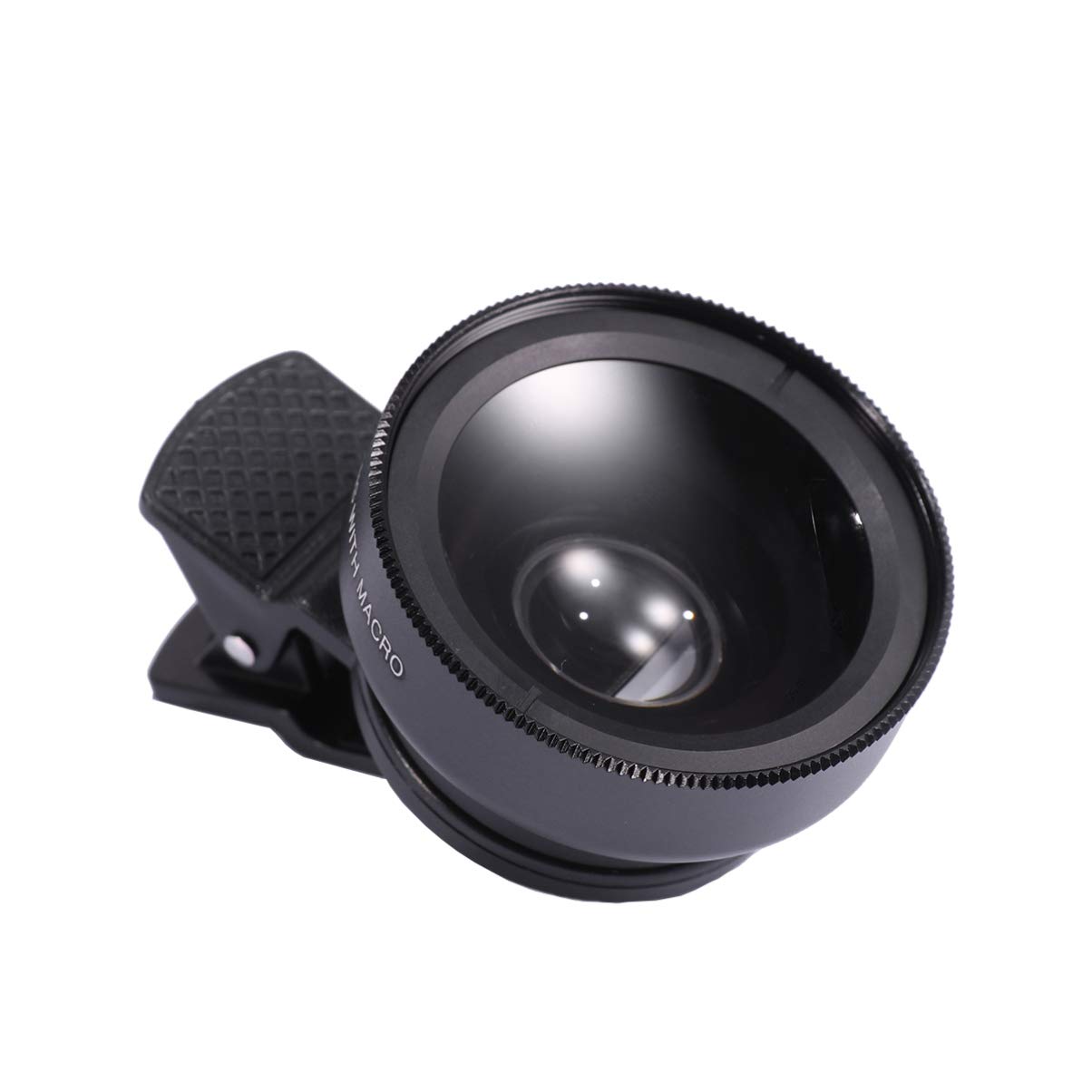 2-in-1 Macro & Wide Angle Lens Kit (0.45x) - Universal Smartphone Camera Lens Attachment for iPhone & Android - Black Phone Camera Accessories for Photography, Vlogging & Close-up Shots