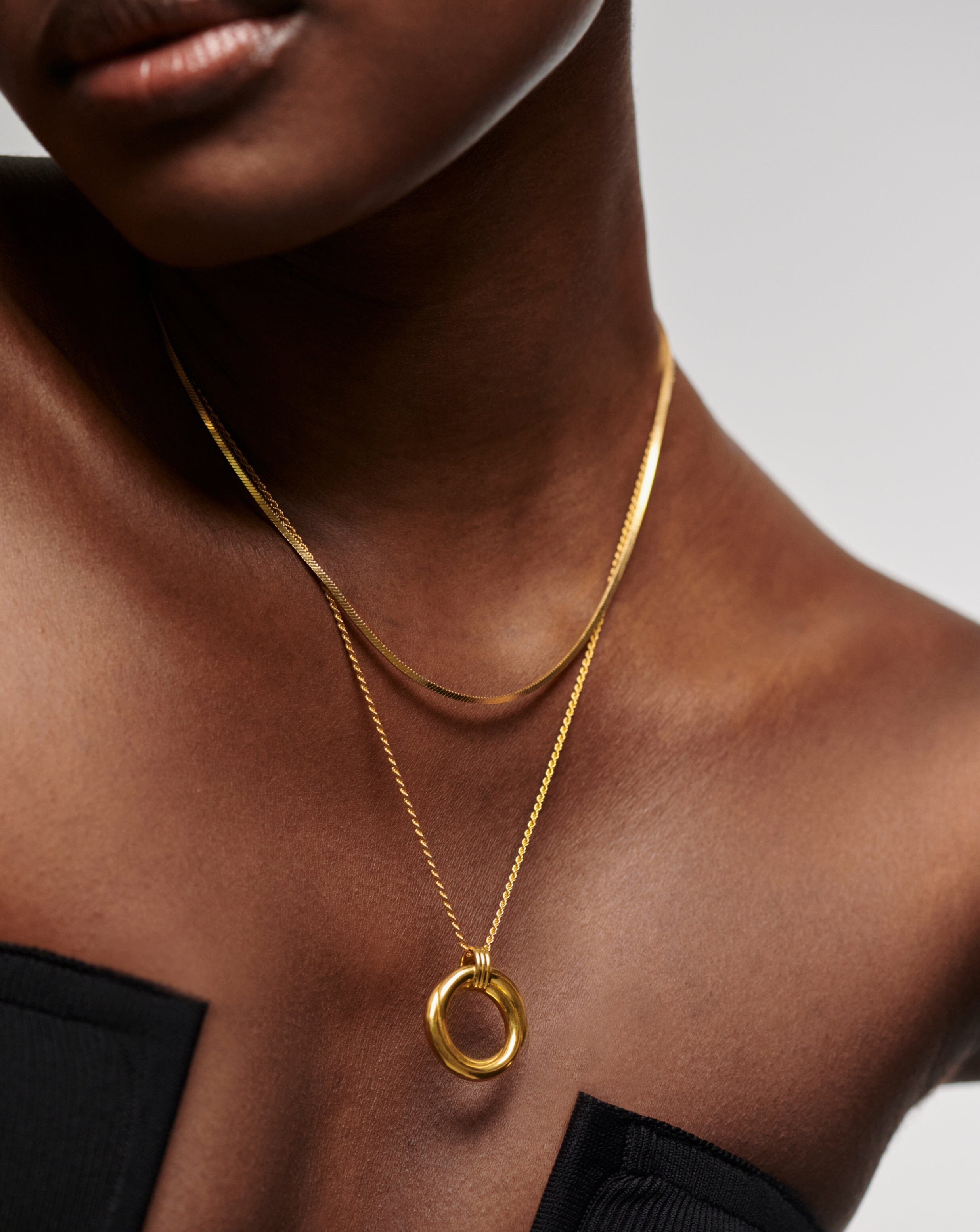 Lucy Williams Entwine Necklace - Elegant Gold Plated Pendant Jewelry for Women | Perfect for Date Night, Wedding & Special Occasions