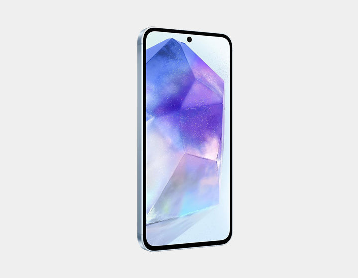 Samsung Galaxy A55 5G Unlocked Smartphone - 128GB ROM 8GB RAM Dual SIM GSM - Awesome Ice Blue | Perfect for Streaming, Gaming & Productivity on the Go
