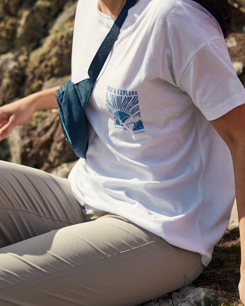 Craghoppers Women's National Trust Bistort Short Sleeve T-Shirt - Lightweight Quick-Dry Travel & Hiking Top for Outdoor Adventures