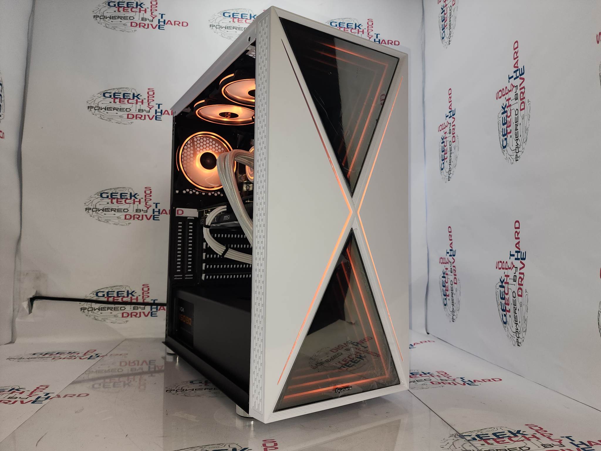 Pinnacle Gaming PC Desktop Computer - Intel Core i7, GeForce RTX 4070, 500GB/1TB/2TB SSD, 16GB/32GB DDR5 RAM, Water Cooling, Blackwidow White H6 Case - Perfect for Esports, Streaming & 4K Gaming
