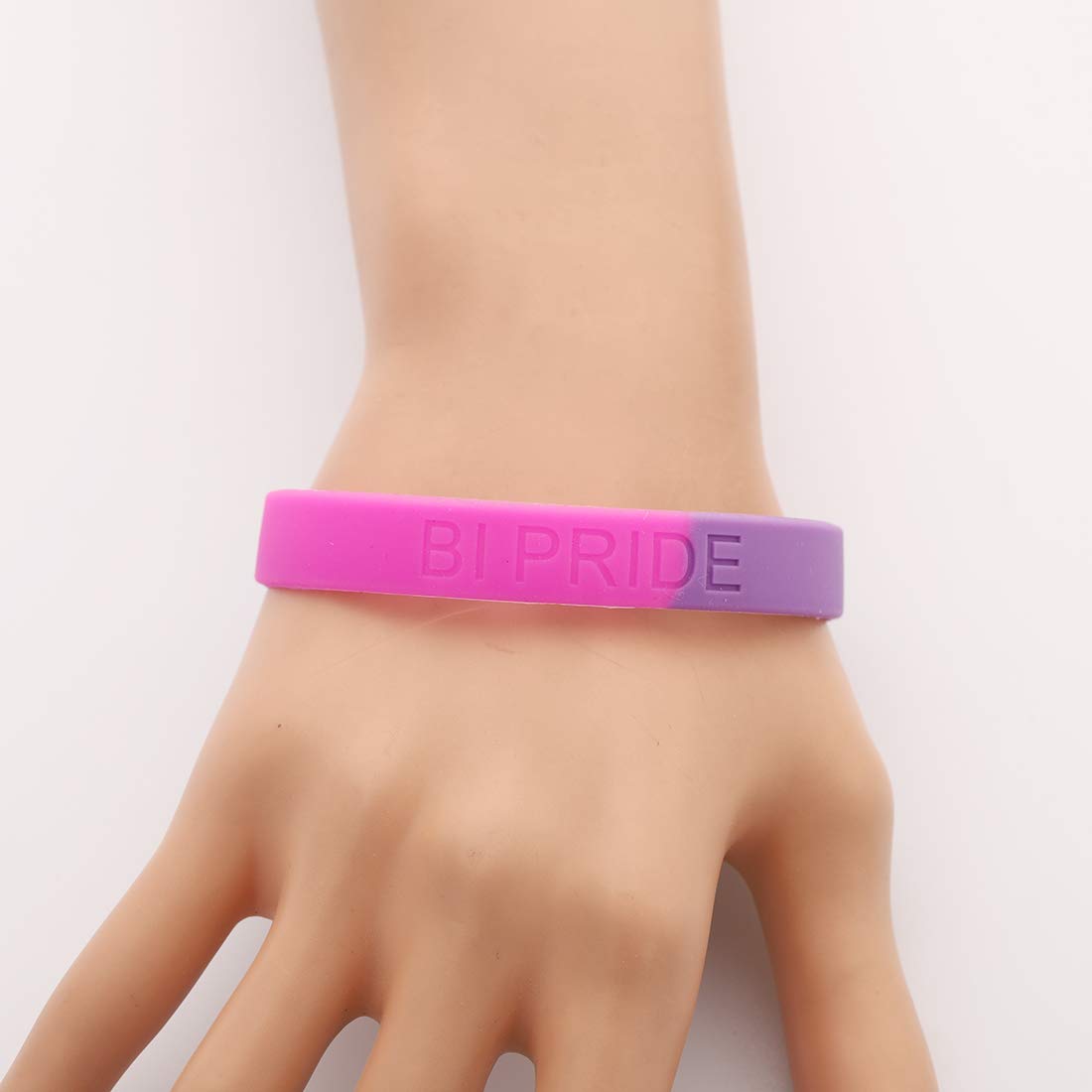 CHOORO LGBT Pride Bracelet - Rainbow Silicone Rubber Wristband for LGBTQ+ Community - Gay Pride Jewelry & Meaningful Gift for Pride Month, Parades, LGBTQ Support & Daily Wear