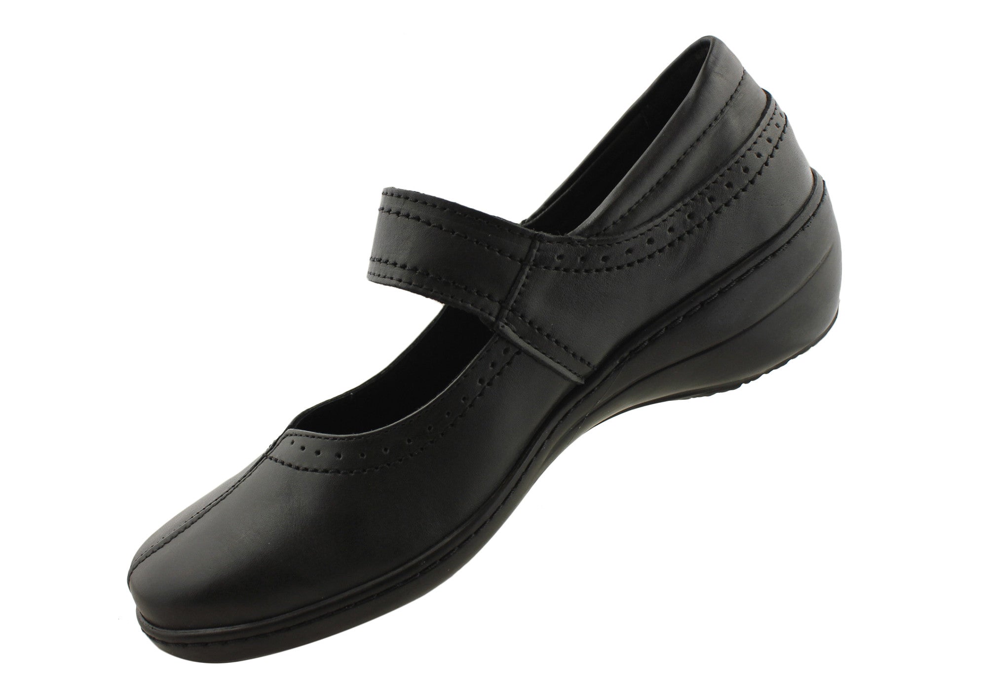 Comfort 961 21 Women's Genuine Leather Mary Jane Shoes - Classic Slip-On Style for Work, Office & Casual Wear
