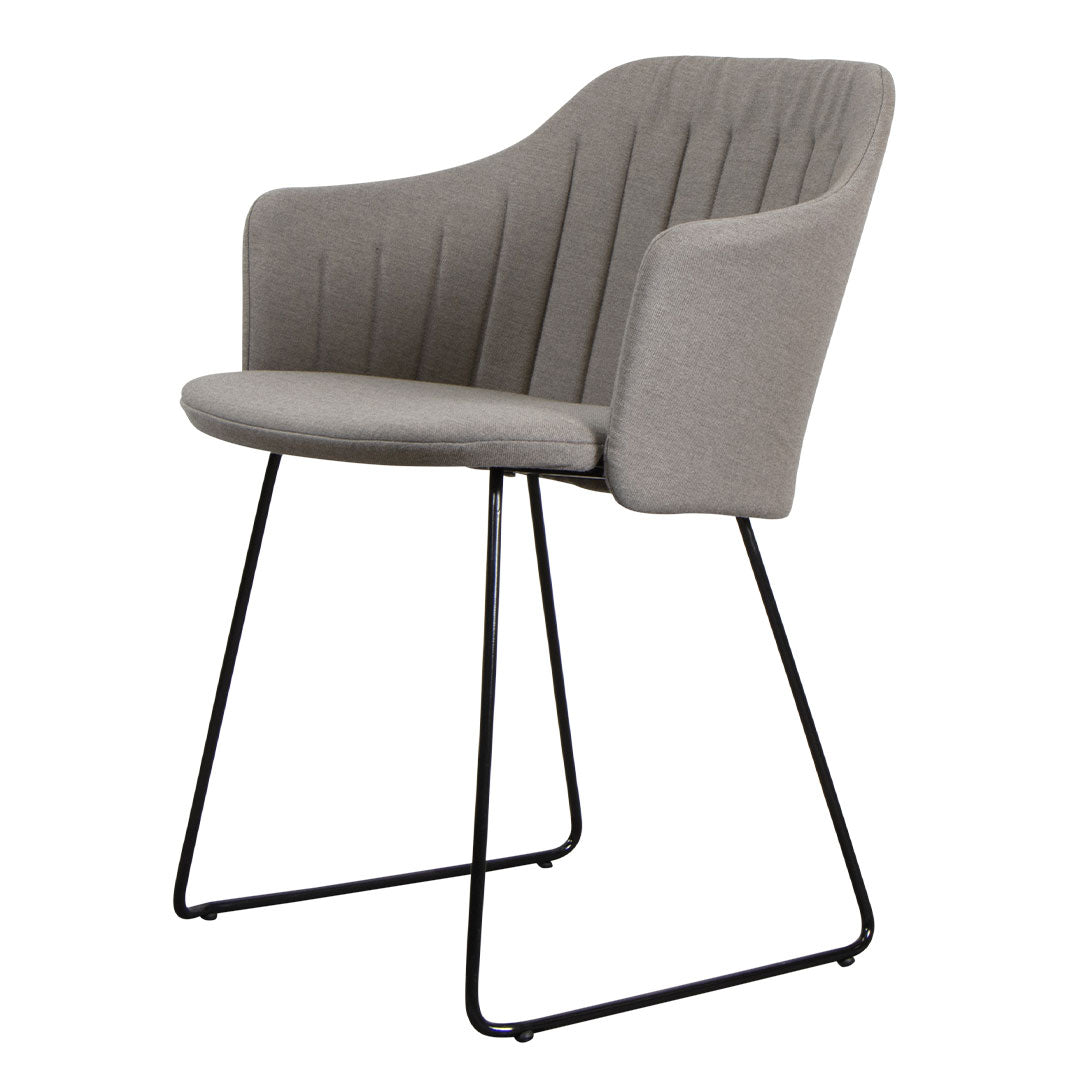 Premium Outdoor Lounge Chair with Sled Base - Includes Comfortable Back & Seat Cushions - Perfect for Patio, Garden, Poolside Relaxation and Backyard Lounging