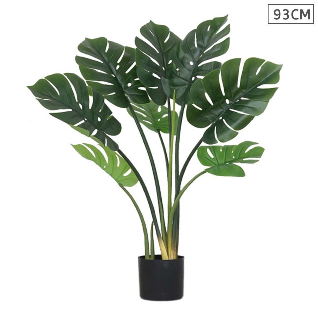 93cm Artificial Indoor Potted Turtle Back Fake Plant - Decorative Faux Tree for Home, Office, Living Room - Perfect for Indoor Greenery, Zen Decor, and Desk Decorations