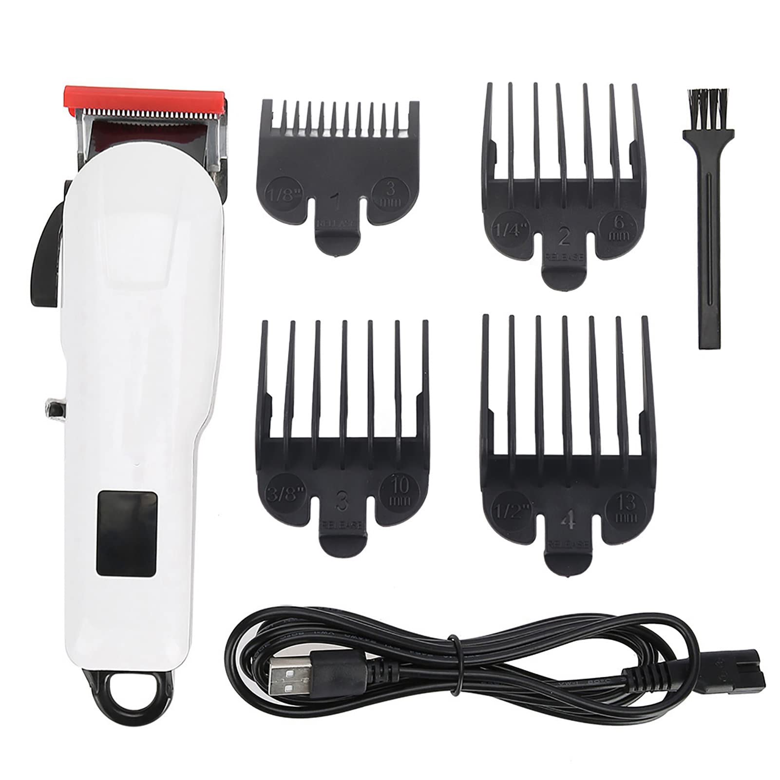 Professional Cordless Hair Clipper - USB Rechargeable Electric Hair Trimmer for Men & Women - Perfect for Home Haircuts, Beard Trimming & Travel Grooming