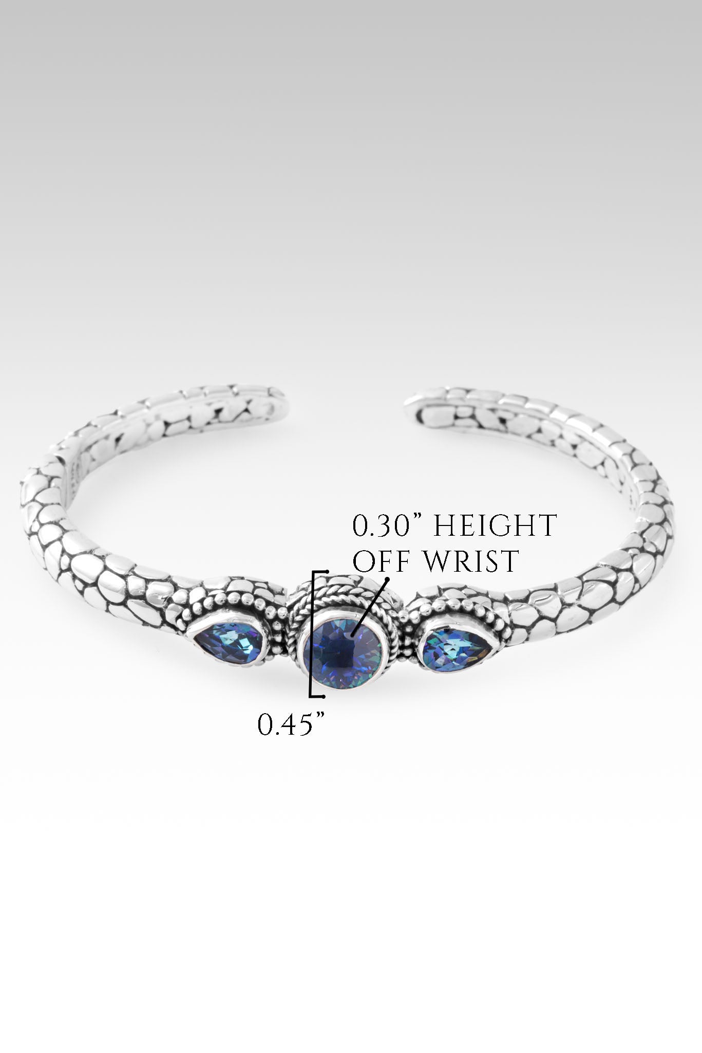 Trust the Journey Cuff™ Bracelet - Odyssey Universe™ Mystic Quartz & Sheer Luck™ Mystic Topaz Jewelry for Women | Perfect for Spiritual Healing, Meditation & Boho Fashion Accessories