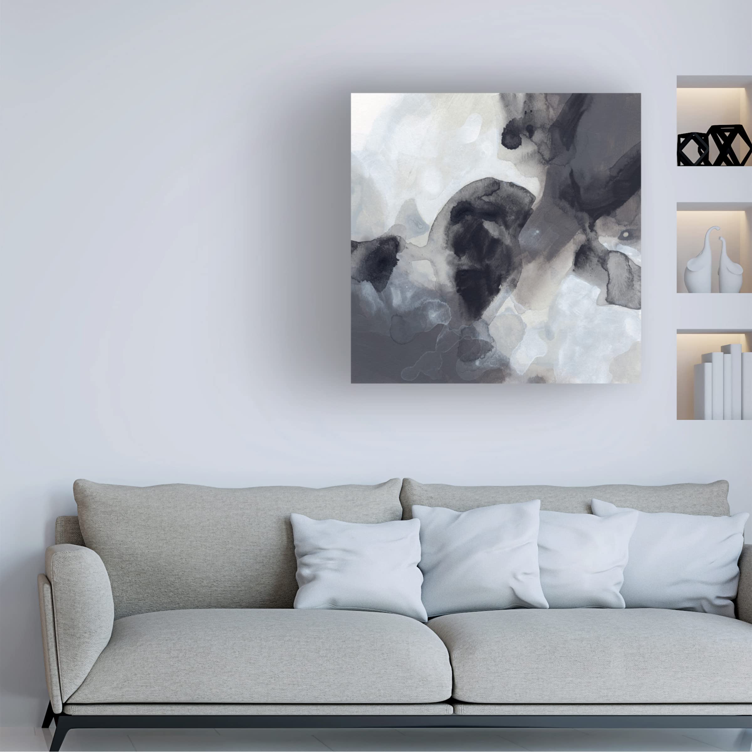 Trademark Fine Art 'Cloud Structure IV' Canvas Wall Art Print by June Erica Vess - Modern Home Decor for Living Room, Bedroom & Office