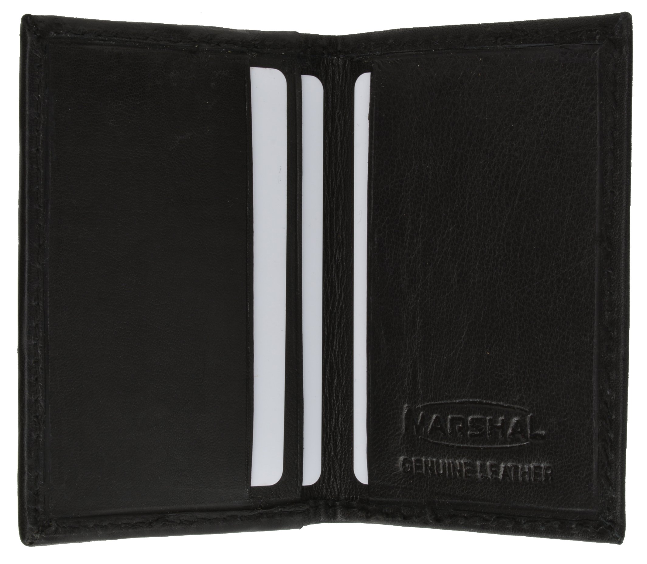 Men's Black Leather Lamb Mini Bifold Wallet - Slim RFID Blocking Wallet for Everyday Carry & Travel | Perfect Gift for Dad, Husband, Boyfriend