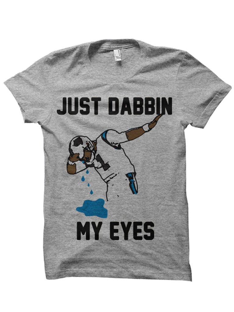 Celebrity Cotton Just Dabbin My Eyes T-Shirt - Women's Football Tee for Broncos Fans - Casual Wear & Game Day Outfit