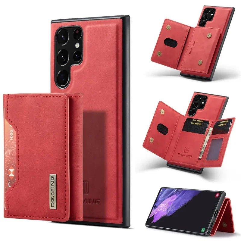 Samsung Galaxy S24 Ultra Retro Flip Vegan Leather Phone Case - Stylish & Protective Cover for Everyday Use, Work & Travel