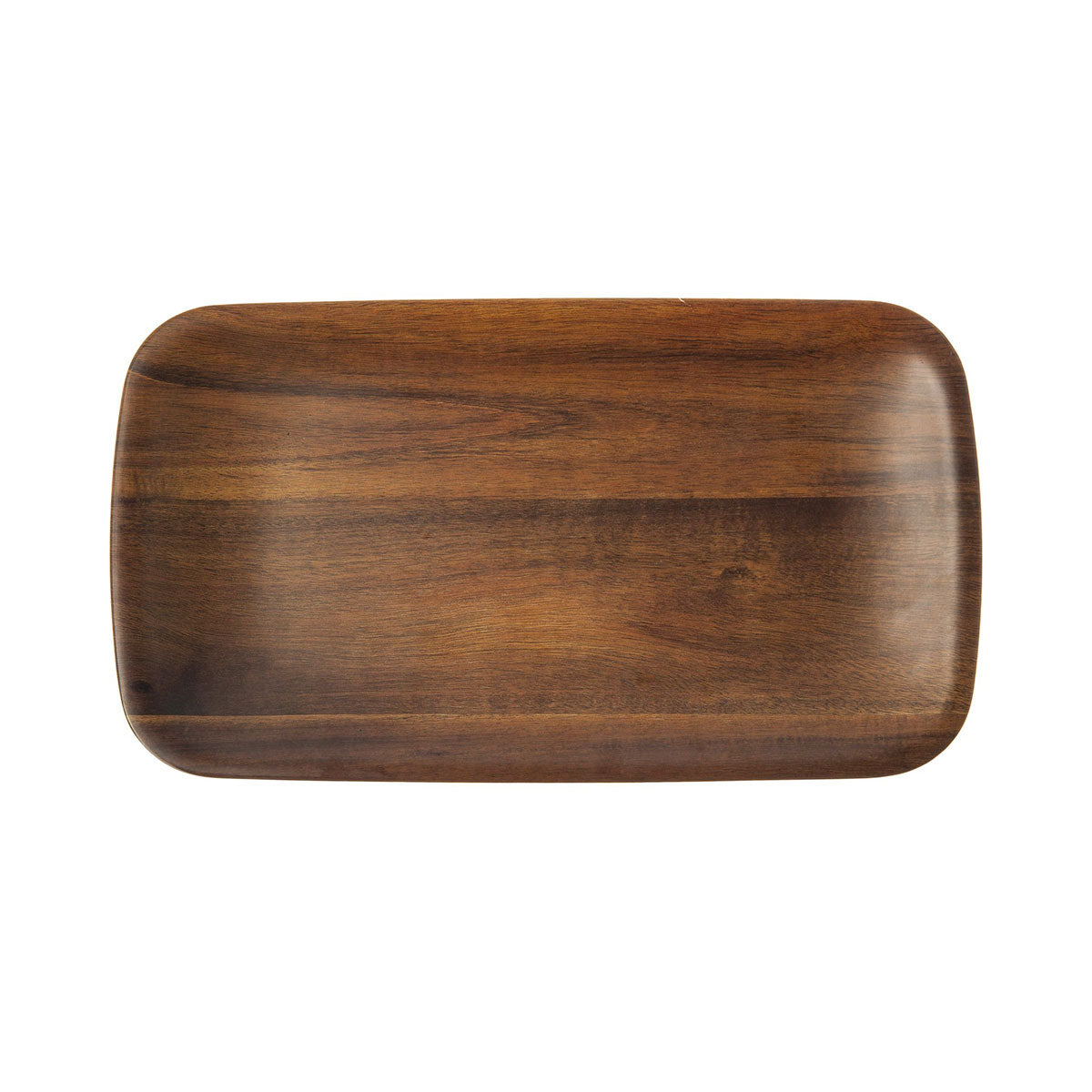 Carlisle EAG0569 Epicure Acacia Wood Rectangle Serving Tray 13.875 x 7.75 Inches - Perfect for Breakfast in Bed, Coffee Table Decor & Entertaining Guests