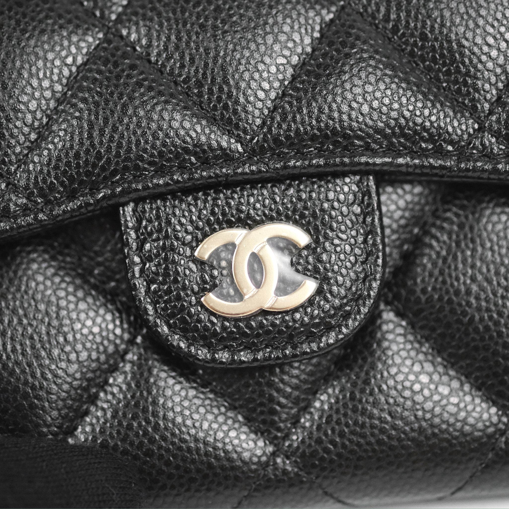 Chanel Classic Flap Coin Purse - Black Caviar Leather with Gold Hardware | Luxury Compact Wallet for Women | Perfect for Everyday Use & Special Occasions