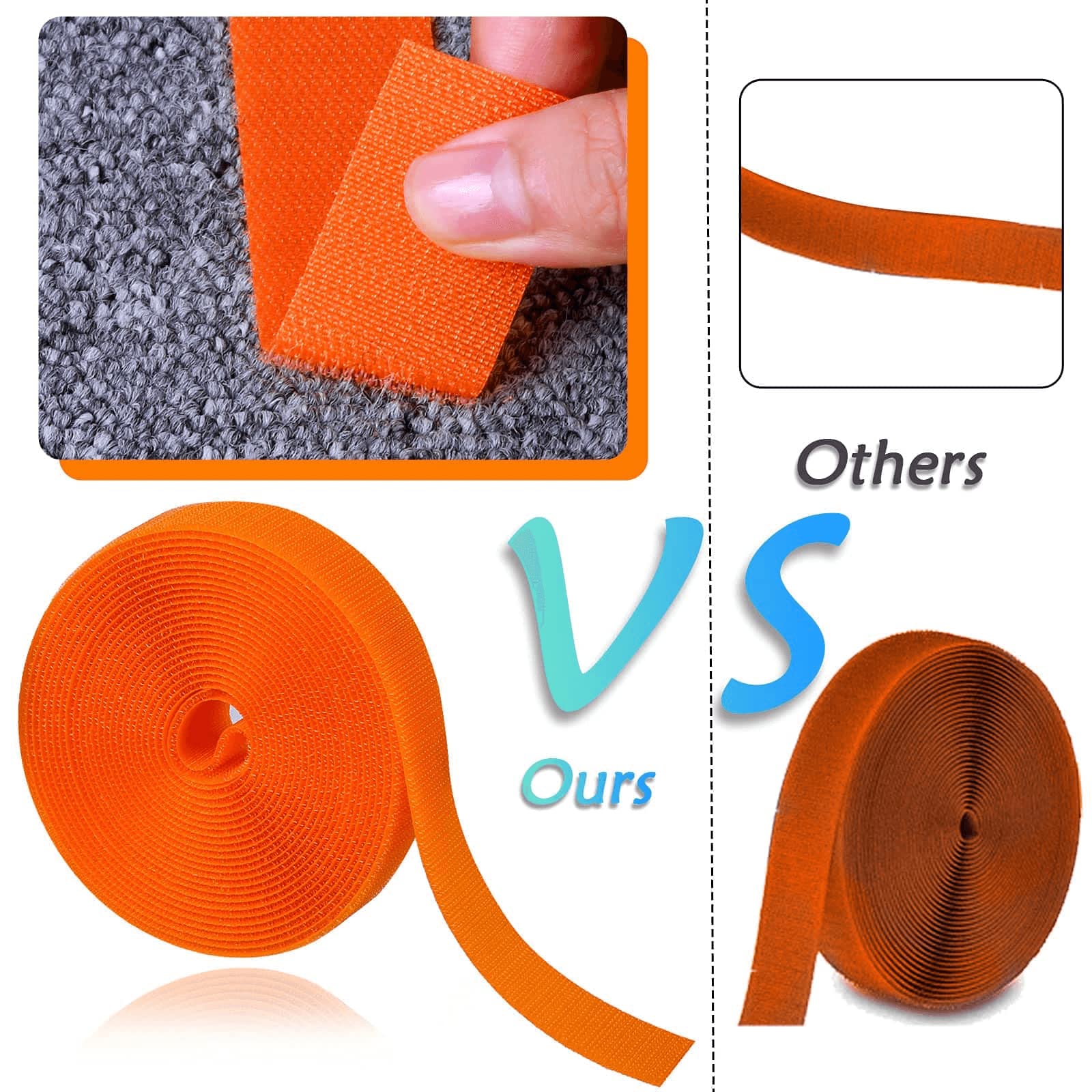 6 Rolls 100 Feet Mckanti Nylon Carpet Marker Strips for Classroom - Durable Floor Spots for Teachers, Student Line Up & Social Distancing - Perfect for School Hallways, Daycares & Play Areas