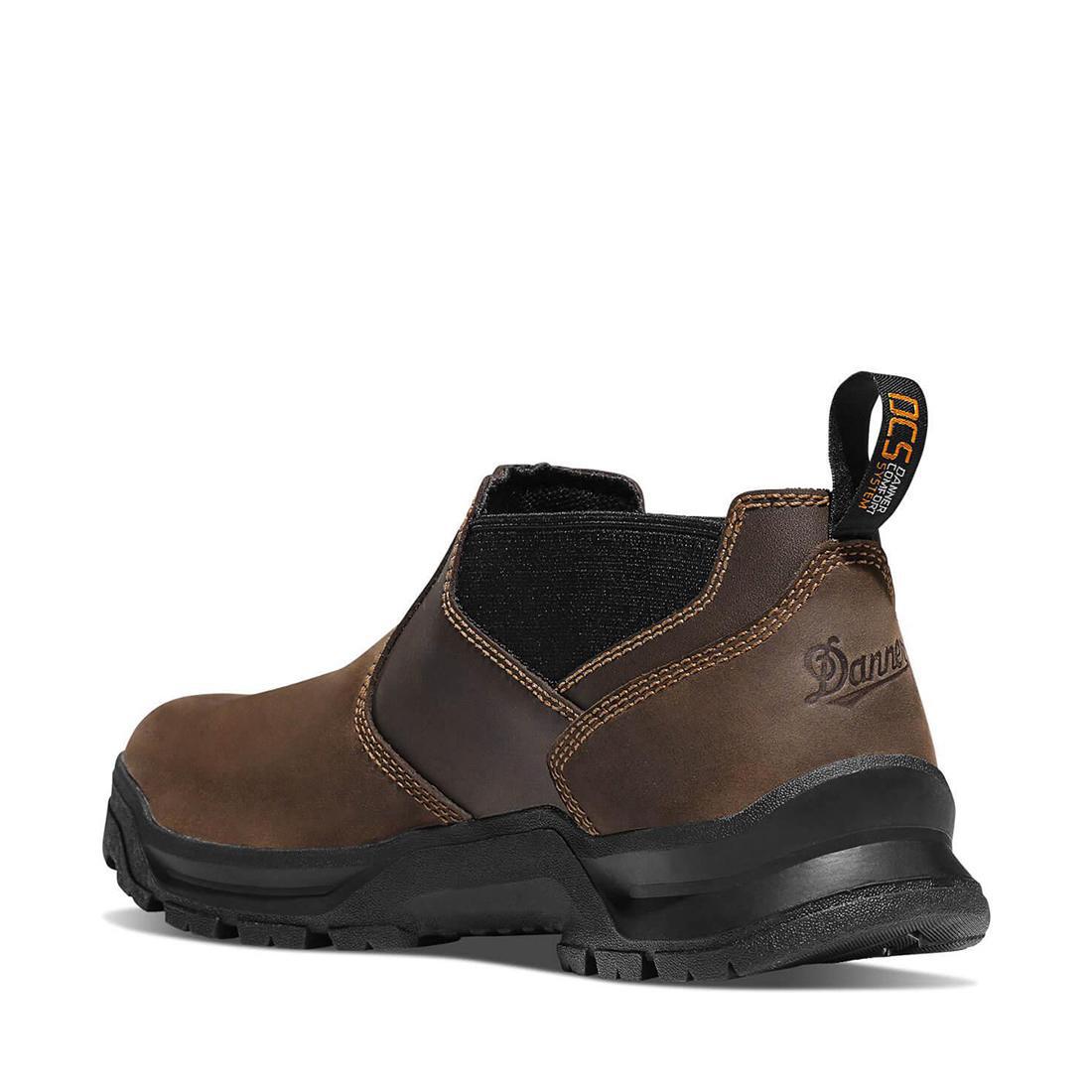 Crafter Romeo 3 Soft Toe Work Boots for Men - Brown Leather Safety Shoes with Slip Resistant Outsole - Perfect for Construction, Warehouse & Outdoor Work