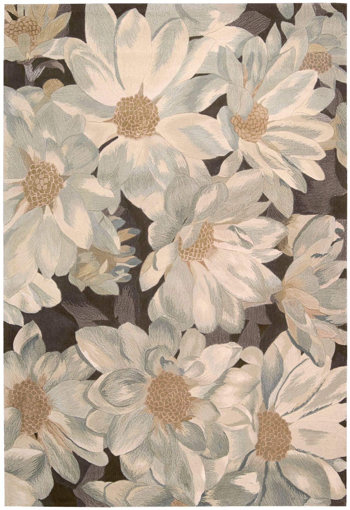 Nourison Tropics Floral Mocha 3'6