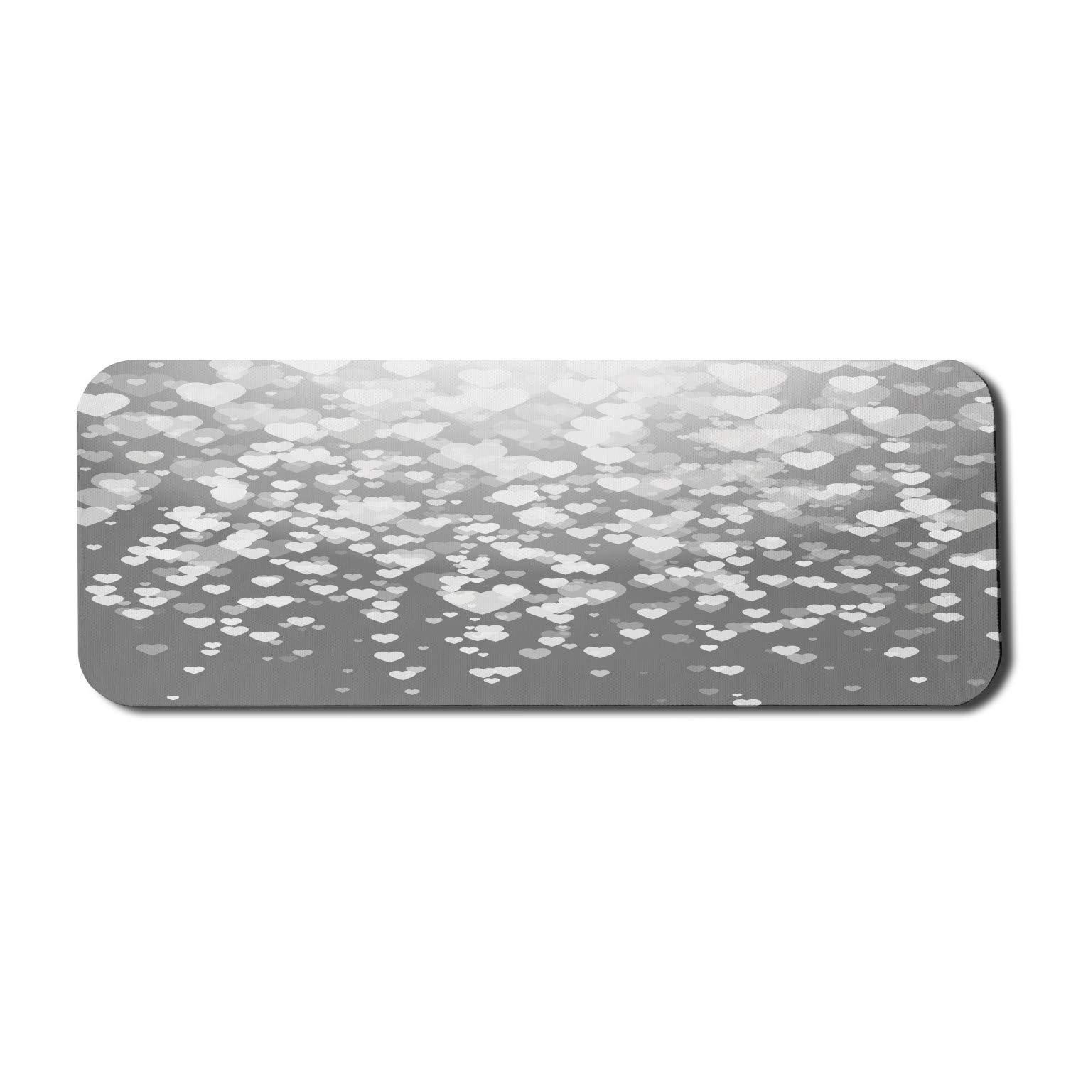 Ambesonne Love Themed Computer Mouse Pad - Abstract Heart Silhouette & Sunshine Design for Marriage, Passion & Party - Non-Slip Rubber Gaming Mousepad (31