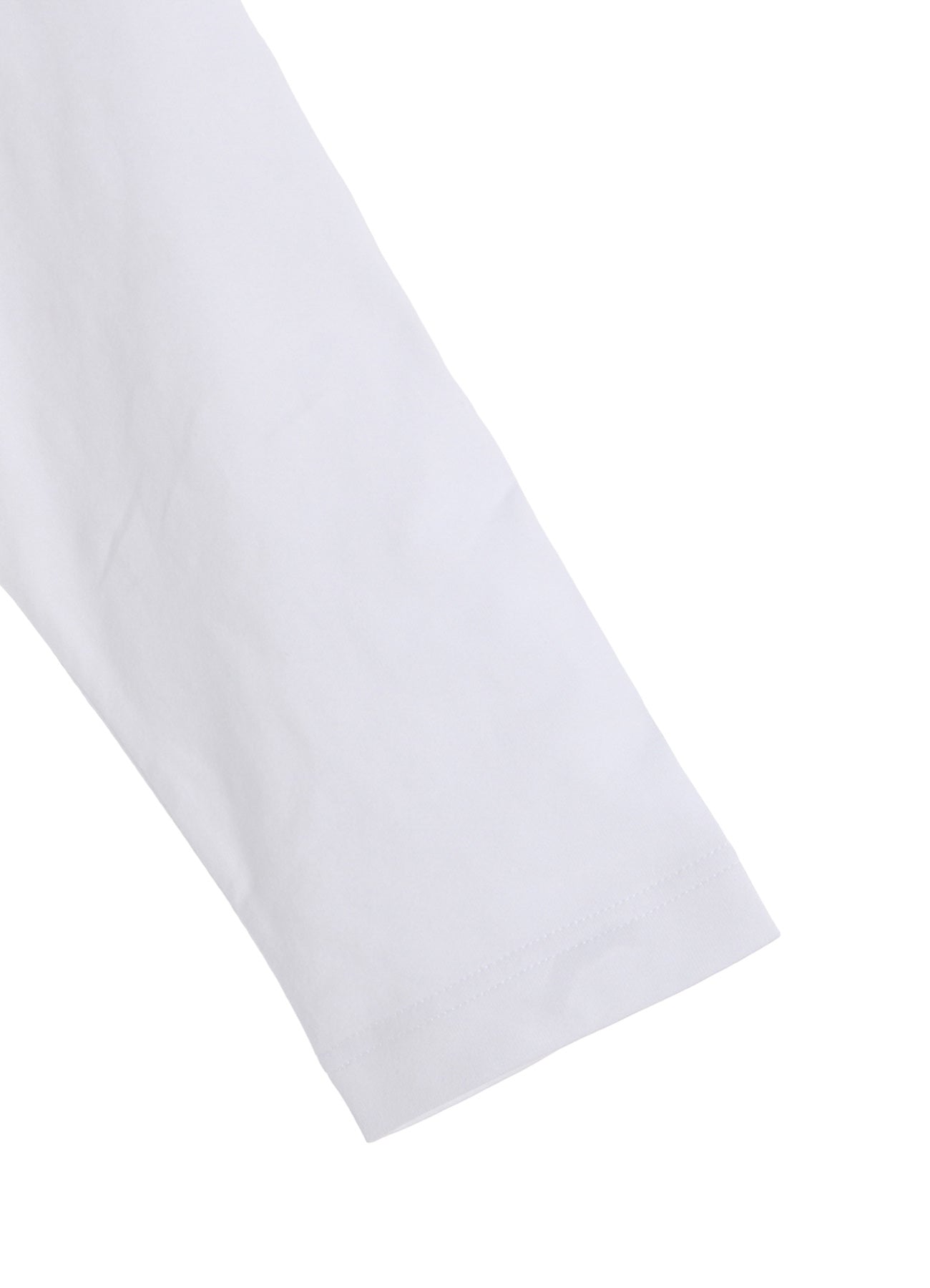 Y's Logo Stitch Asymmetric Drape Cotton Jersey Top - Women's Fashion Casual Wear for Daily Outings & Street Style