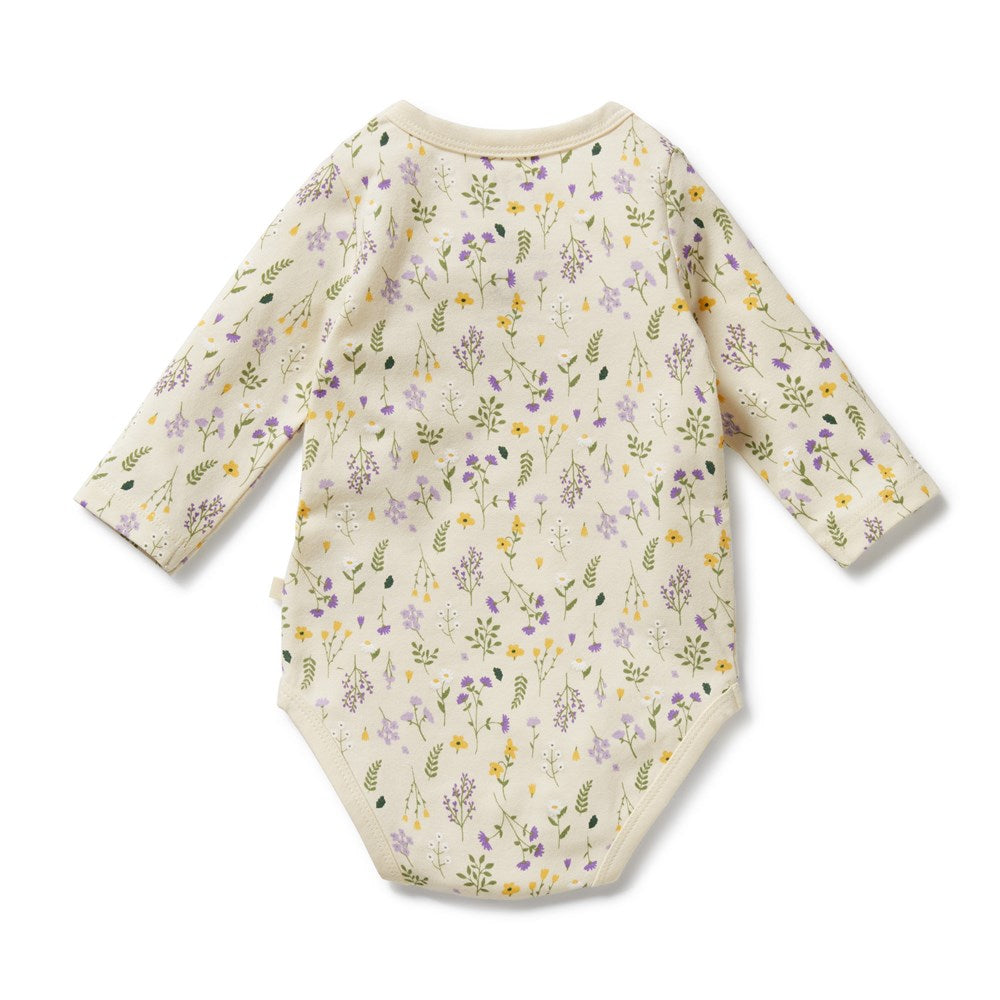 Bella Floral Organic Cotton Baby Bodysuit - Soft & Breathable Onesie for Newborns & Infants - Perfect for Everyday Wear, Photos & Special Occasions
