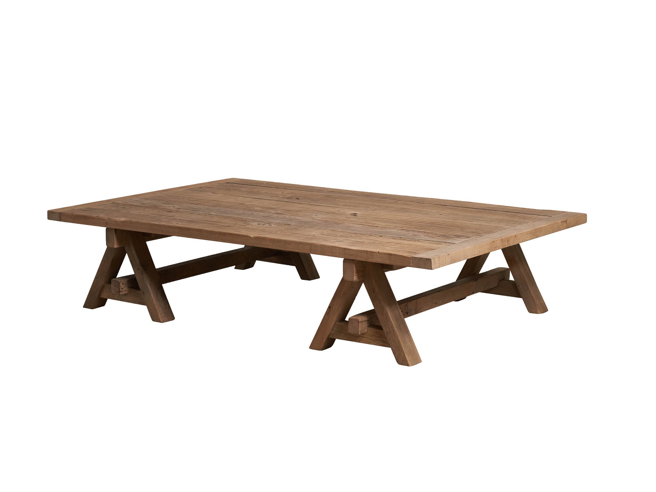 Modern A-Frame Coffee Table - Solid Wood Mid Century Design for Living Room, Lounge & Office - Stylish & Functional Home Decor Furniture