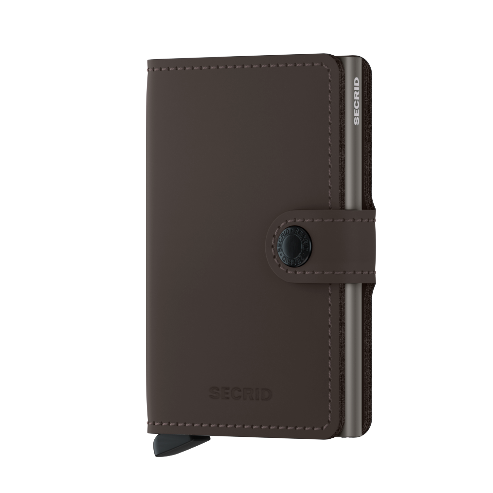 SECRID Miniwallet Matte - Slim RFID Blocking Leather Wallet for Men & Women | Perfect for Travel, Business & Everyday Use