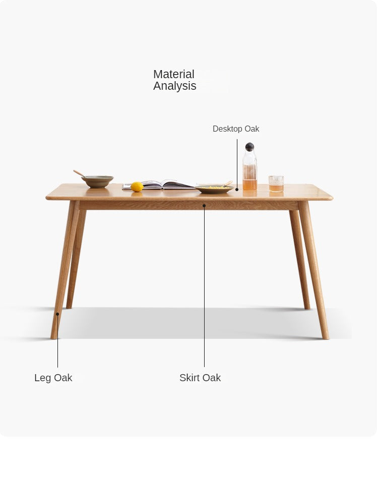 Solid Oak Wood Extendable Folding Dining Table - Space Saving Expandable Table for Small Spaces, Kitchen, Dining Room & Apartment Living