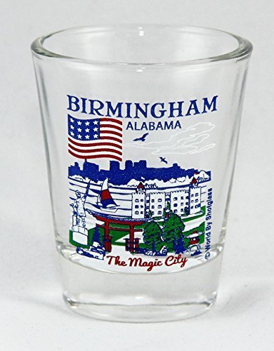 Birmingham Alabama Shot Glass - Great American Cities Collection - Perfect for Souvenirs, Gifts & Collectibles - Barware, Home Decor & Travel Mementos