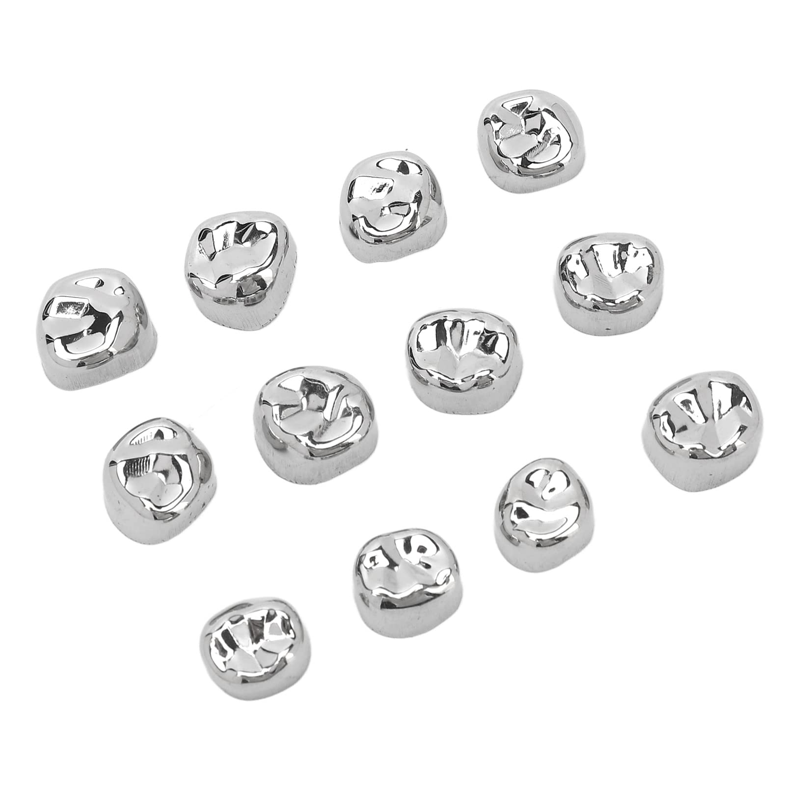 Stainless Steel Dental Crowns for Teeth - Anti-Rust Metal Molar Caps for Tooth Loss Prevention | Dental Clinic & Hospital Use