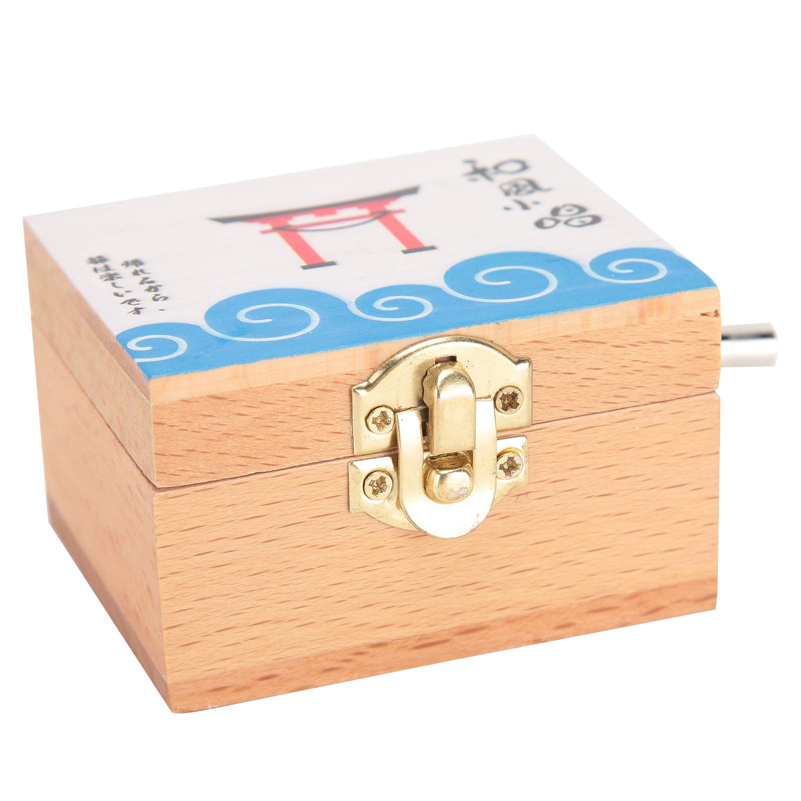 Jopwkuin Wooden Music Box - Small & Chic DIY Hand Crank Musical Box for Kids Gifts, Home Decor | Perfect for Birthday Presents, Nursery Room Decor & Romantic Proposal Gifts