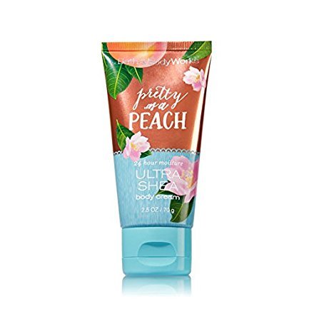 Bath and Body Works Pretty as a Peach Travel Size Ultra Shea Body Cream - Moisturizing Hand & Body Lotion for Dry Skin, Perfect for Travel, Gym & On-The-Go Hydration