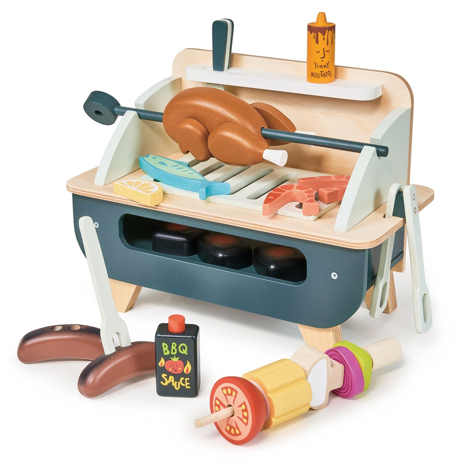 Best BBQ Grill Play Set for Kids - Outdoor Pretend Cooking Toy with Utensils & Accessories - Perfect for Backyard, Picnic, and Camping Fun