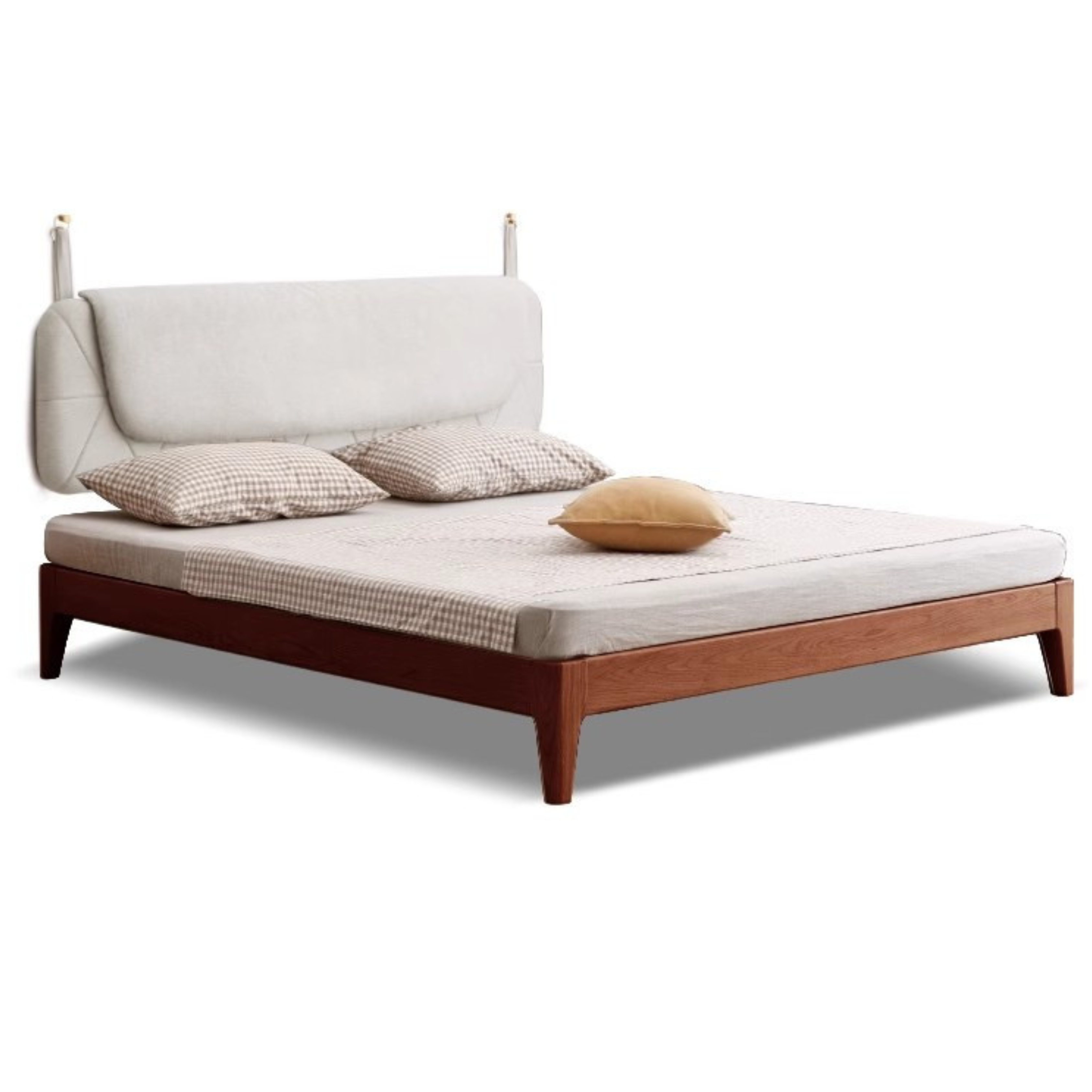 Modern Minimalist Oak Solid Wood Tatami Bed - Japanese Style Platform Bed Frame for Small Spaces, Guest Rooms & Zen Bedrooms
