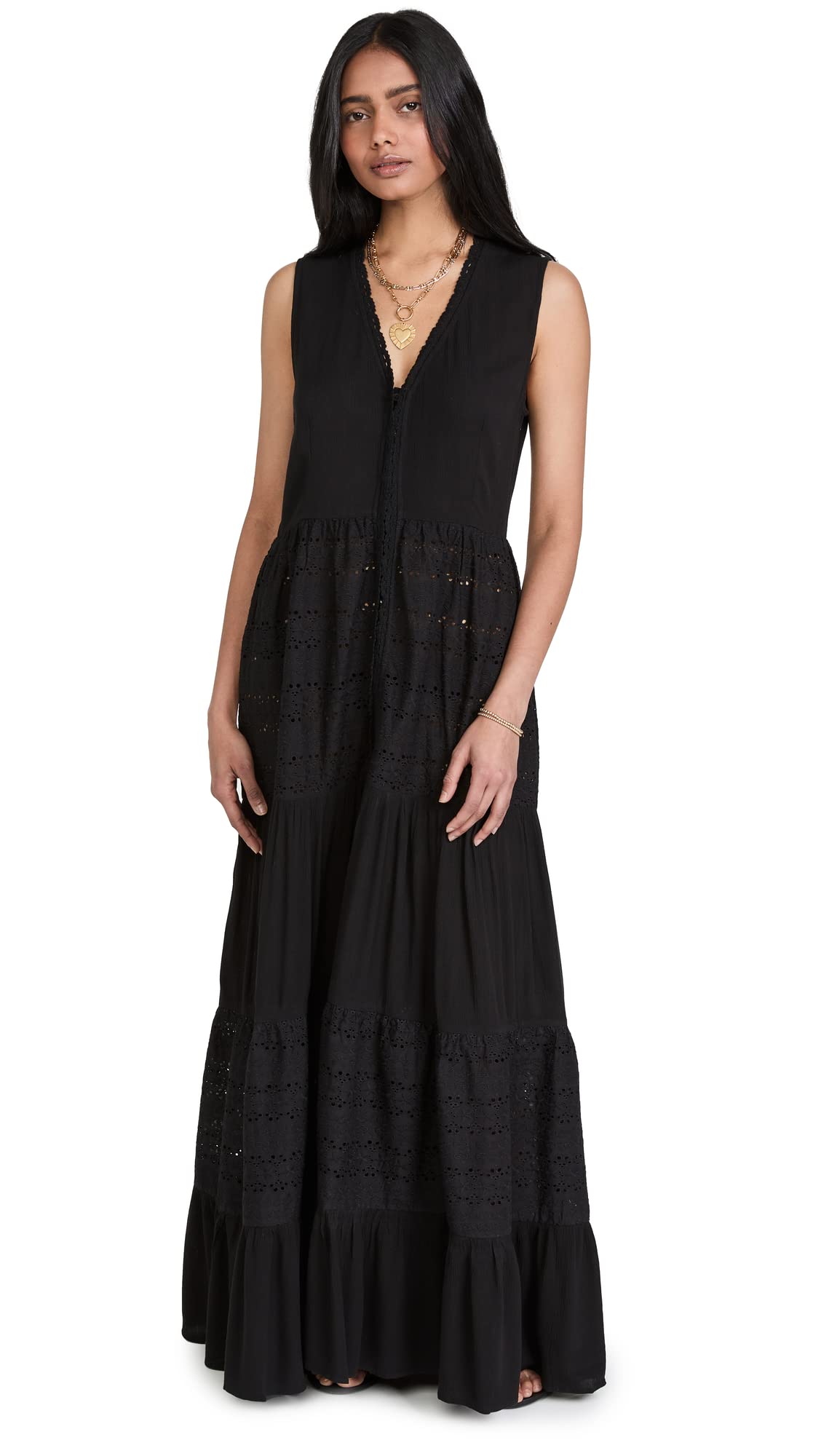 Floral Lace Women's Maxi Dress - Elegant Summer Boho Dress for Beach, Wedding & Vacation | Breathable & Comfortable Long Dress