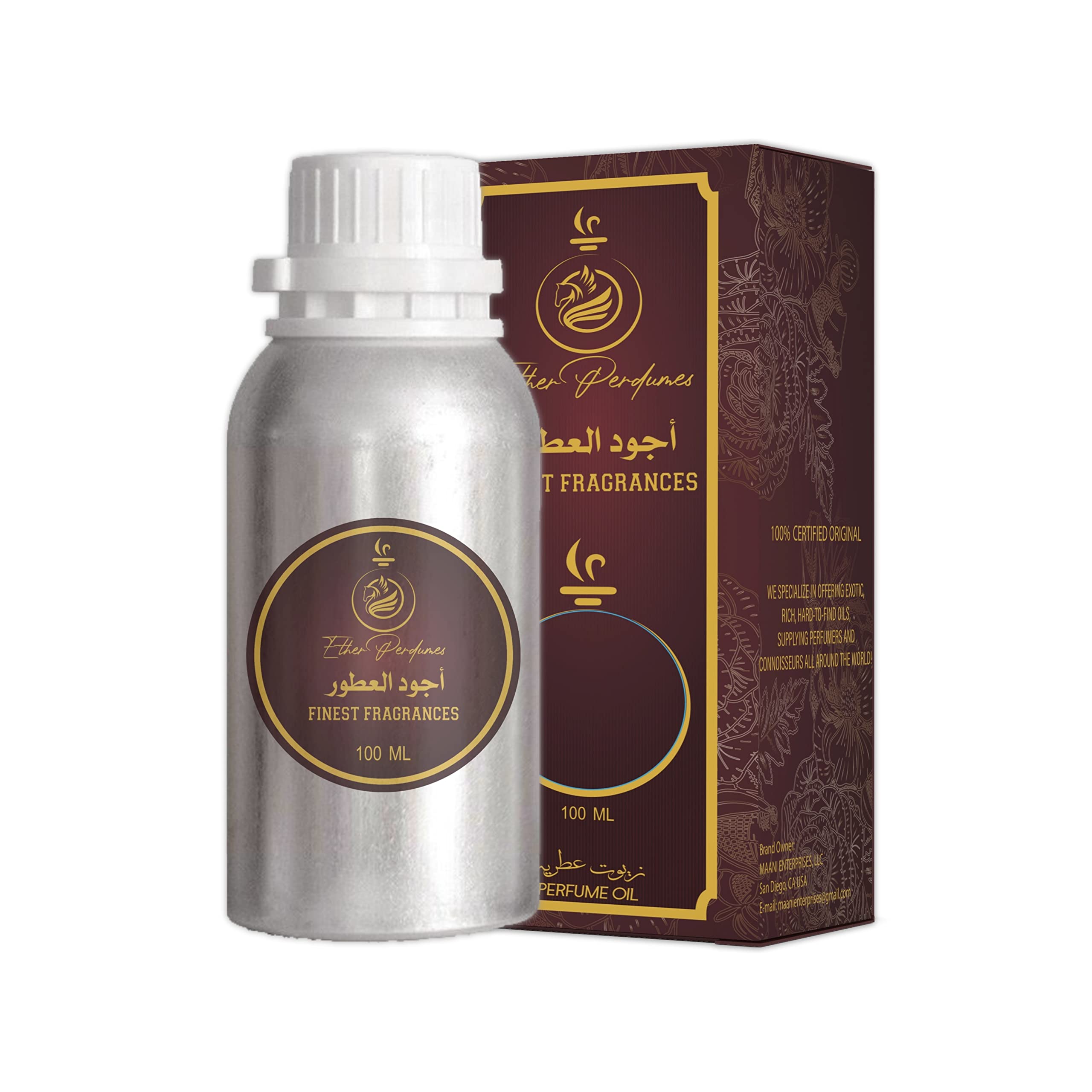 Premium BLACK OUD Concentrated Perfume Oil 100ml - Thick White Musk, Aromatherapy Grade Extract for Perfume Making & Body Care | Long-lasting Fragrance for Special Occasions, Date Nights & Relaxation