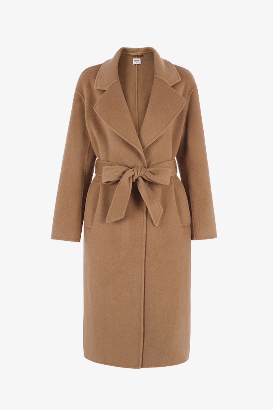 Geneva Camel Wool Blend Belted Coat for Women - Warm Winter Trench Coat with Belt - Perfect for Office, Travel & Casual Outfits