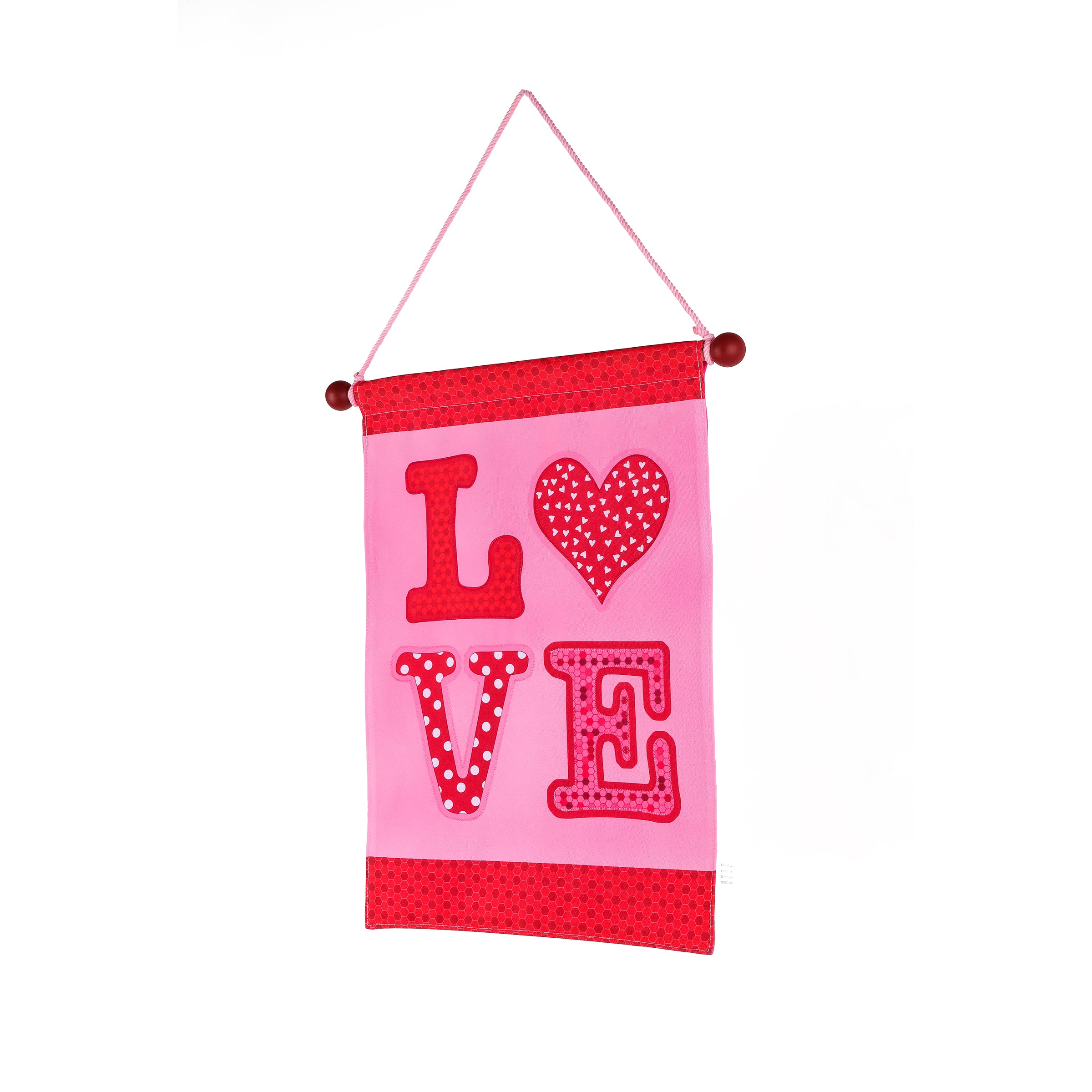 18.5 Inch Valentine's Day 'LOVE' Banner - Romantic Party Decor for Wedding, Anniversary & Home Decoration